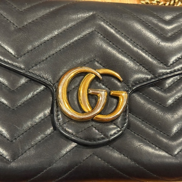 Gucci gold chain wallet purse - marmot - Picture 3 of 8